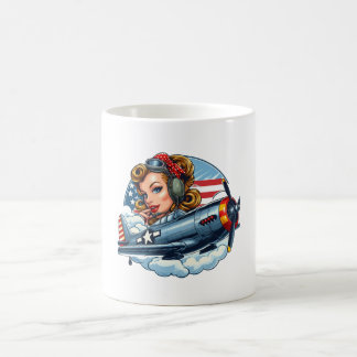 Poignée vers le haut fille Mug