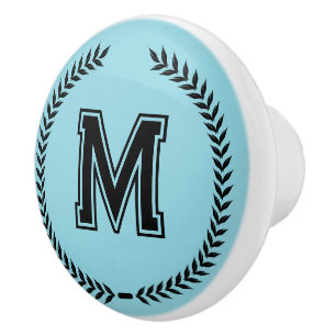 Poignées de tiroir personnalisées avec monogramme