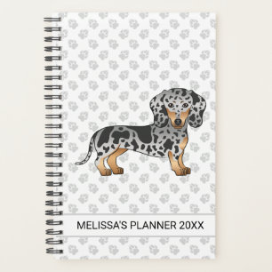 Poil court et noir et tan Dachshund et texte