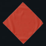 Poinciana Red Orange, Solid Colour Dark Scarlet Bandana<br><div class="desc">A new power colour has arrived with poinciana red,  a dark scarlet that's bold without being garish.</div>