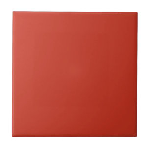 Poinciana Red Orange, Solid Colour Dark Scarlet Tile