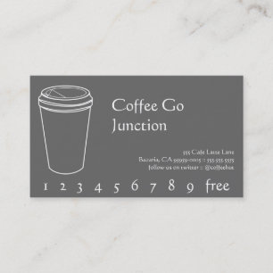 Poinçon de boissons de café/carte de fidélité