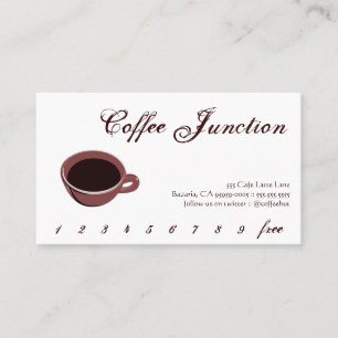 Poinçon de boissons de café/carte de fidélité
