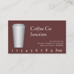 Poinçon de boissons de café/carte de fidélité
