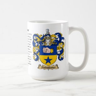 Poindexter, the Origin, the Meaning and the Crest Coffee Mug