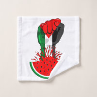 Poing de résistance palestinienne sur le symbole d
