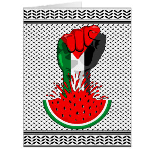 Poing de résistance palestinienne sur le symbole d