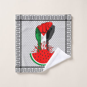 Poing de résistance palestinienne sur le symbole d