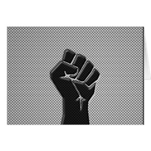 Poing de solidarité en fibre de carbone