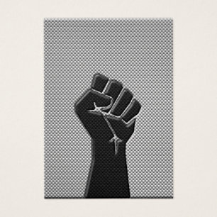 Poing de solidarité en fibre de carbone style d'im