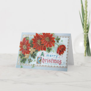 Poinsetta Holiday Card