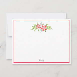 Poinsettia Centerpiece Card