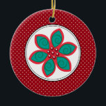 Poinsettia Christmas Ornaments<br><div class="desc">This elegant ornament can be totally personalized by you to make a wonderful holiday gift for anyone on your shopping list!
Artwork by Sarah Paris</div>