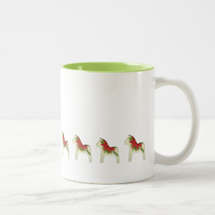 Poinsettia Dala Horse Cidre Chaud Mug