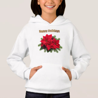 Poinsettia de Noël élégant pailleté or, personnali