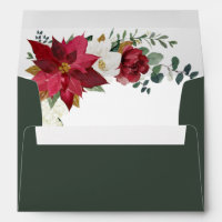Poinsettia Elegant Red Gold White Floral Wedding