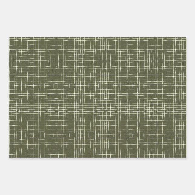 Poinsettia Envelopper le papier ensemble de 3 feui (Devant 3)