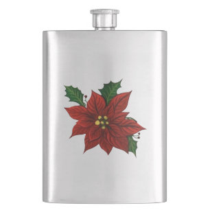 Poinsettia Flask