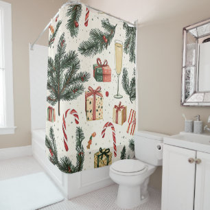 Poinsettia Floral Christmas Pattern