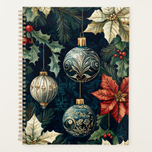 Poinsettia Floral Christmas Pattern (14) Planner