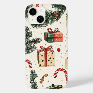 Poinsettia Floral Christmas Pattern (1) Case-Mate iPhone 14 Case