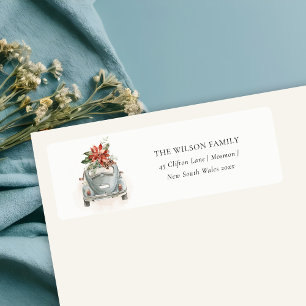 Poinsettia Floral Voiture de Noël Nouvelle adresse