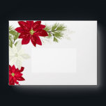 Poinsettia Flower and Pine Envelope<br><div class="desc">Poinsettia Flower and Pine Winter Wedding collection</div>