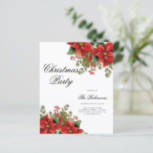 Poinsettia Holiday Invite Program & Menu 