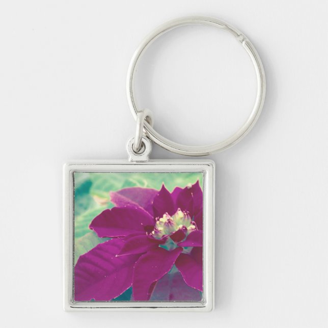 Poinsettia key ring (Front)