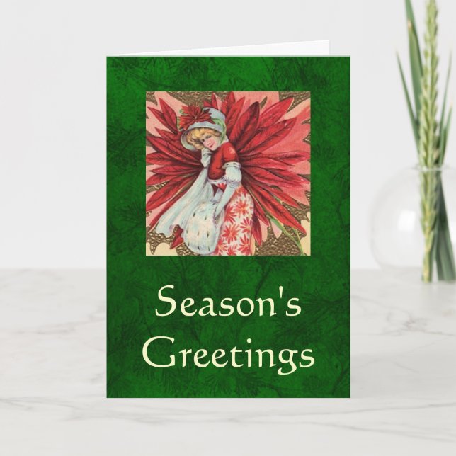 Poinsettia Lady card (Front)