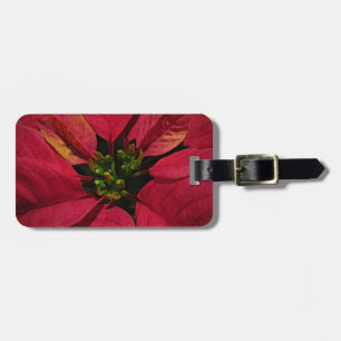 Poinsettia Luggage Tag