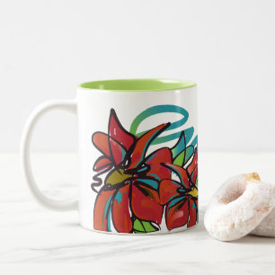 Poinsettia Mug two-tone