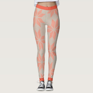 POINSETTIA RED Leggings FOR CHRISTMAS