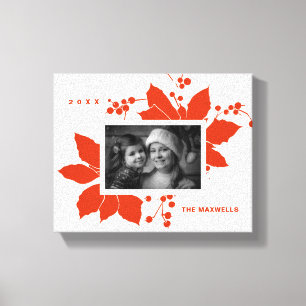 Poinsettia Rouge Graphisme Vacances Toile photo Im