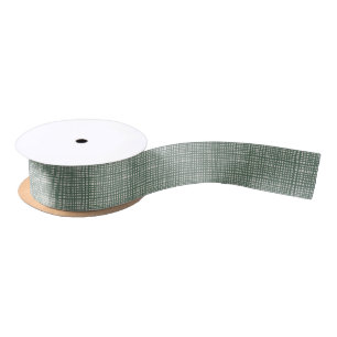 Poinsettia Sage Green Ivory Christmas Satin Ribbon