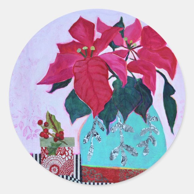 Poinsettia Sticker (Front)