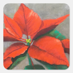 Poinsettia Stickers