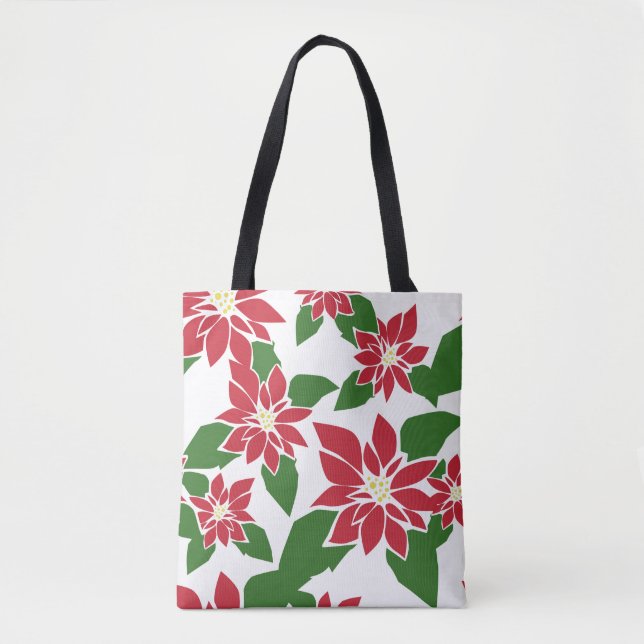 Poinsettia Tote Bag (Front)