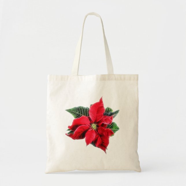 Poinsettia Tote Bag (Front)