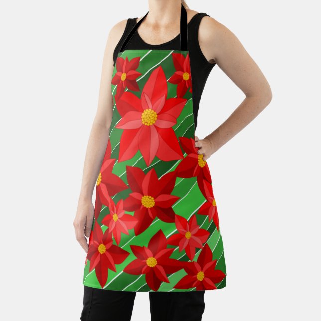 Poinsettias Apron (Insitu)