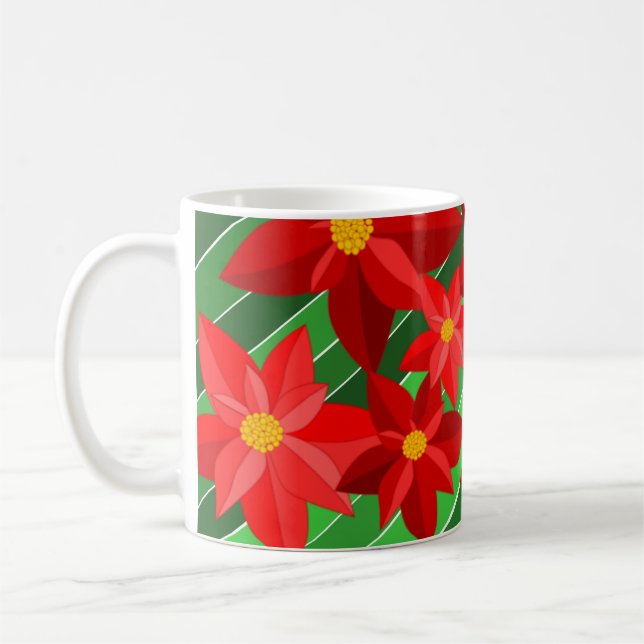 Poinsettias Coffee Mug (Left)