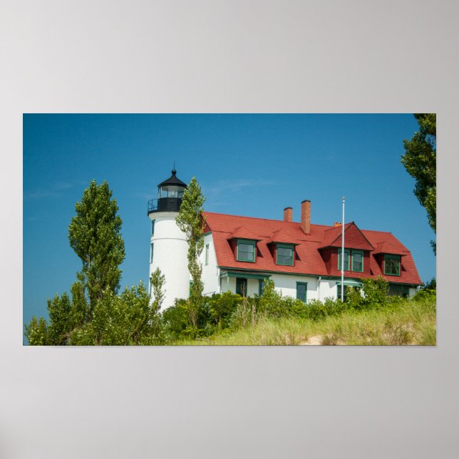 Point Betsie Lighthouse, Frankfort, Michigan Poster (Front)