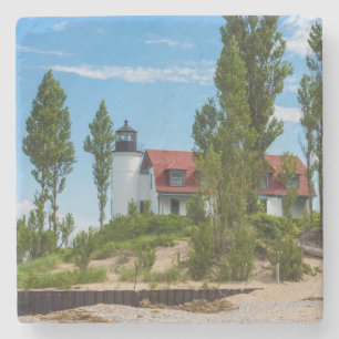 Point Betsie Lighthouse Stone Coaster