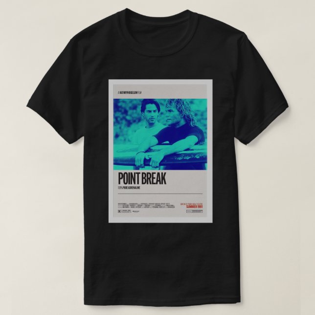Point Break (1991) Poster T-Shirt (Design Front)