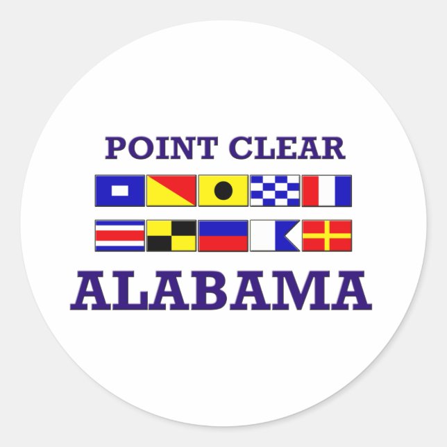Point Clear Flags Sticker (Front)