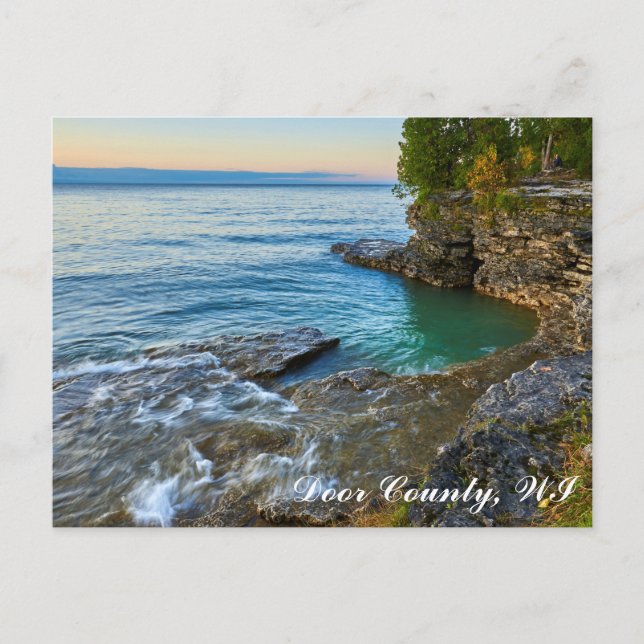 Point de caverne, le comté de Door, carte postale (Devant)