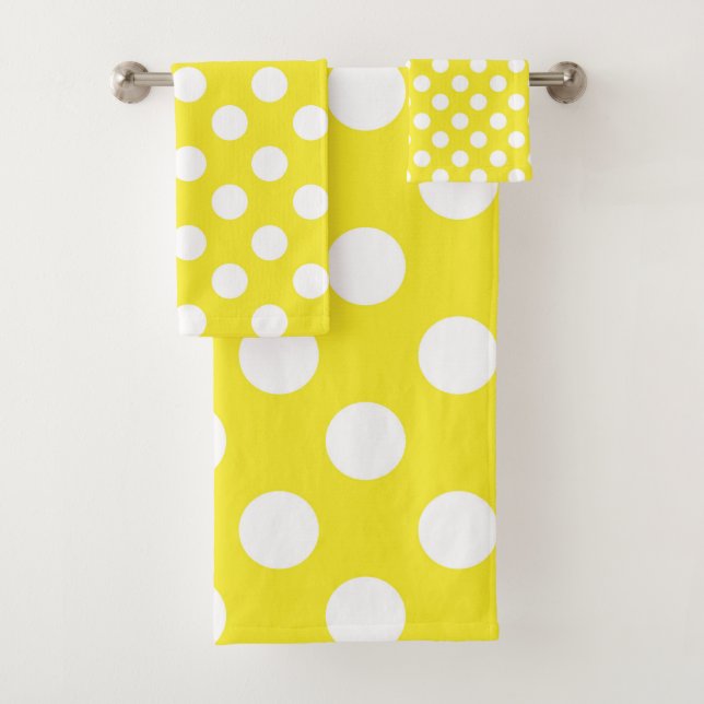 Point de Pois jaune et blanc (En situation)