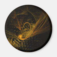 Point de rupture Magnet Arrondi Art Abstrait