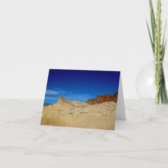 Point de Zabriskie, carte de note de Death Valley (Devant)