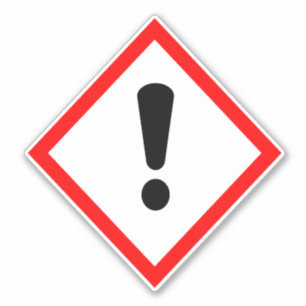 Point d'exclamation - Étiquette GHS
